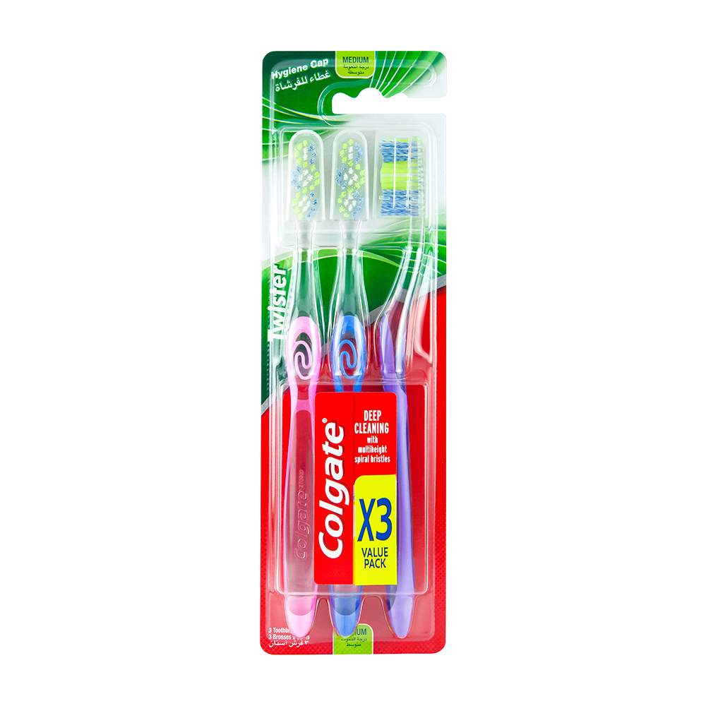 BAD Colgate Twister Pack 3 Medium