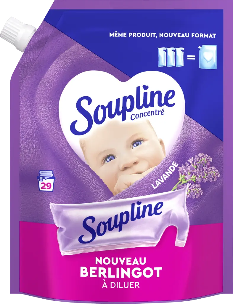 Soupline Lavande éco-recharge à diluer 600 ml