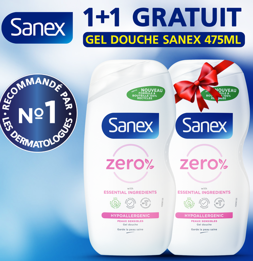 [Lot n°1/2025] 1+1 Gratuit Gd Sanex 475 Ml Ess P Ess